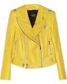Balmain Leather Biker Jacket - Lyst