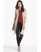Lucky Brand Alonsa Mixed Knit Cardigan - Lyst
