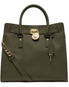 MICHAEL Michael Kors Large Hamilton Saffiano Tote - Lyst
