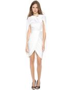 Giambattista Valli Sleeveless Cape Dress - Lyst