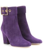 Gucci Kesha Suede Ankle Boots - Lyst