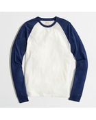J.Crew Factory Long-sleeve Heathered Baseball Tee - Lyst