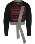 Kenzo Embroidered Wool Blend Felt Jacket - Lyst