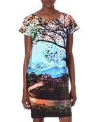 Mary Katrantzou Mary Katrantzou Printed Silk Dress - Lyst