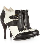 McQ by Alexander McQueen Twotone Leather Ankle Boots - Lyst