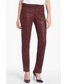Nydj Sheri Coated Skinny Jeans - Lyst