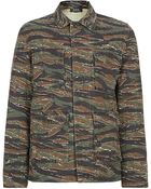A.P.C. Army Print Jacket - Lyst