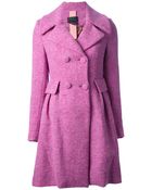 Femme Double Breasted Coat - Lyst