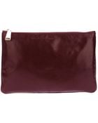 Jil Sander Slouchy Square Clutch - Lyst