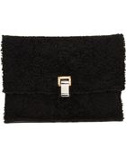 Proenza Schouler Large Lunch Bag Clutch Shearlingleather - Lyst