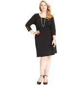 Calvin Klein Three-quarter-sleeve A-line - Lyst