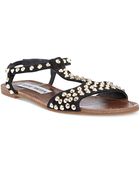Steve Madden Nickiee Flat Sandals - Lyst