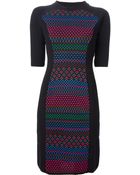 M Missoni Patterned Knit Sweater Dress - Lyst