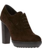 Tod's Brogue Bootie - Lyst