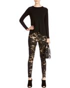 Karen Millen Camouflage Jean - Lyst