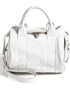 Alexander Wang Rockie Rhodium Leather Satchel - Lyst