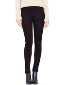 Club Monaco Claudia Paneled Suede Legging - Lyst