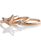 Rebecca Minkoff Heart Stack Ring - Lyst
