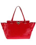 Valentino Studded Tote - Lyst