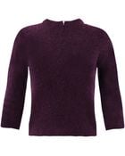 Carven Angora Zip Back Sweater - Lyst