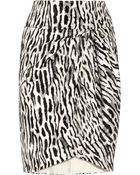 Giambattista Valli Leopard-Jacquard And Organza Skirt - Lyst