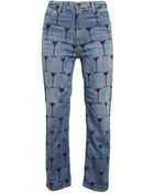 House of Holland Cocktail Printed Boyfriend Jeans - Lyst