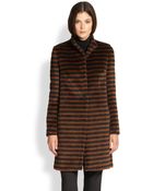 Max Mara Polder Striped Coat - Lyst