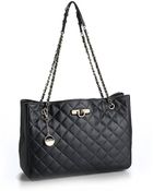 DKNY Quilted Leather Tote Bag - Lyst
