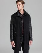 John Varvatos Collection Three Quarter Top Coat - Lyst