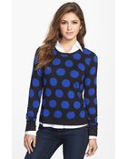 Kensie Reversible Dot Sweater - Lyst