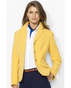 Lauren by Ralph Lauren Three Button Hacking Jacket - Lyst