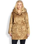 MICHAEL Michael Kors Metallic Anorak - Lyst