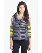 Bernardo Hooded Insert Goose Down Vest - Lyst