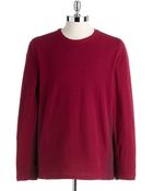 Calvin Klein Contrast-Side Cotton Knit Shirt - Lyst