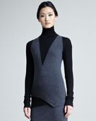 Donna Karan New York Wool Melange Layered Turtleneck - Lyst