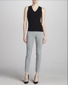 Donna Karan New York Stretchtwill Skinny Pants Graystone - Lyst