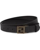 Fendi Zucchino Buckle Belt Black - Lyst