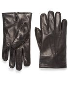 Boss Black Nappa Leather Gloves - Lyst