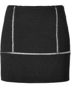 Paco Rabanne Embellished Stretch Mini-Skirt In Black - Lyst