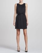 Theory Jayne Poignant Satin Dress - Lyst