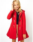 Asos Asos Hooded Duffle Coat - Lyst