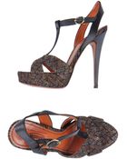 Missoni Platform Sandals - Lyst