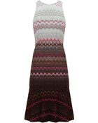 Missoni Knee Length Sleeveless Dress - Lyst