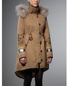 Patrizia Pepe Parka Coat With Hood - Lyst