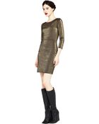 Alice + Olivia Cut Out Back Fitted Dress - Lyst