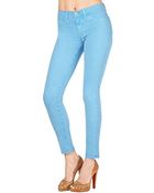 J Brand 811 Mid-Rise Skinny Jean In Neon Blue - Lyst