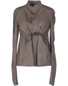 Rick Owens Leather Outerwear - Lyst