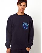 Carhartt Crew Sweatshirt Eaton Navajo Pocket - Lyst