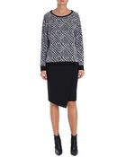 Tibi Printed Tweed Sweatshirt - Lyst