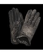 Agnelle Short Leather Gloves With Bow - Lyst